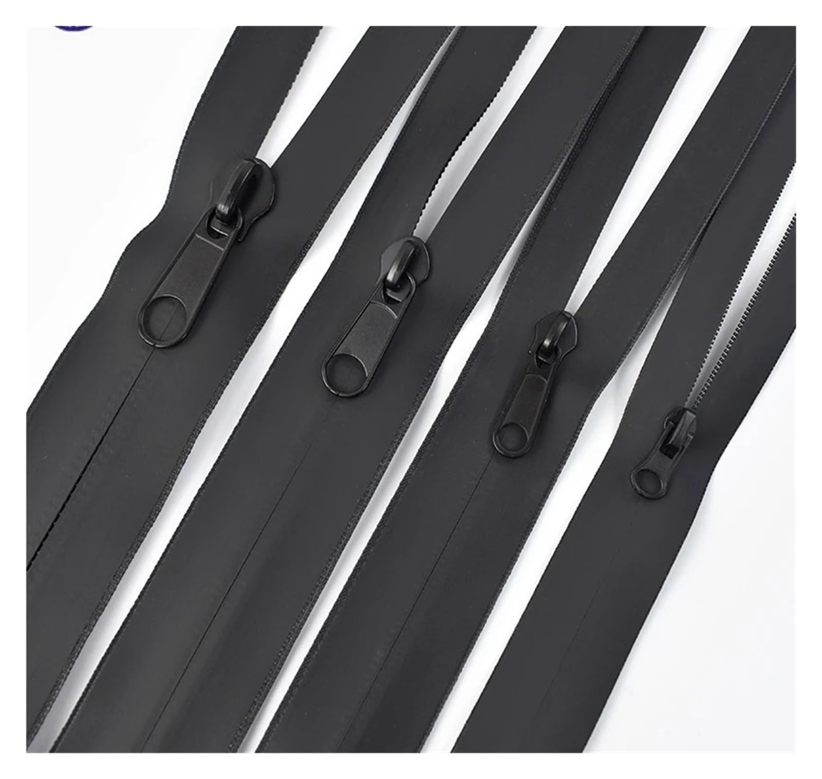Metalowy zamek do kurtki, Niewidoczne zamki nylonowe, czarne, 28–40 mm, opakowanie 2 szt. 5 10 szt(Black-40mm,10M+10Pcs)