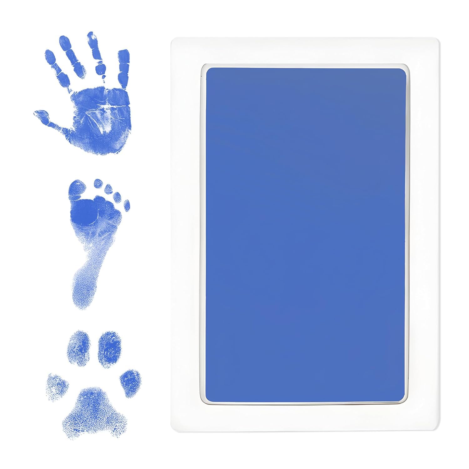 BABIES BLOOM Clean Touch Inkless Pad | Non-Toxic | Baby Handprint and Footprint Kit | Safe Ink for Newborns, Baby Hand and Foot Print Imprint Kit (Blue)-image-30