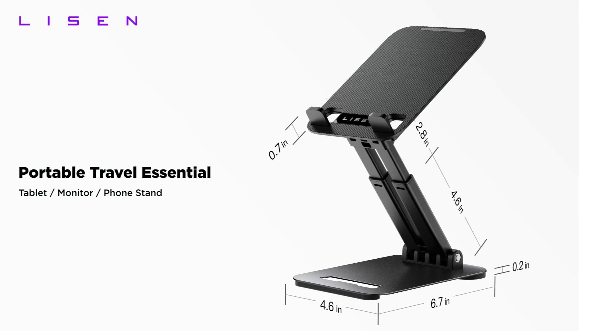 tounee Supporto per Tablet, Supporto da Scrivania in Alluminio Regolabile con Doppia Barra, Compatibile con iPad, Tablet Surface, Monitor Portatili tounee Supporto per Tablet, Supporto da Scrivania in Alluminio Regolabile con Doppia Barra, Compatibile con iPad, Tablet Surface, Monitor Portatili
