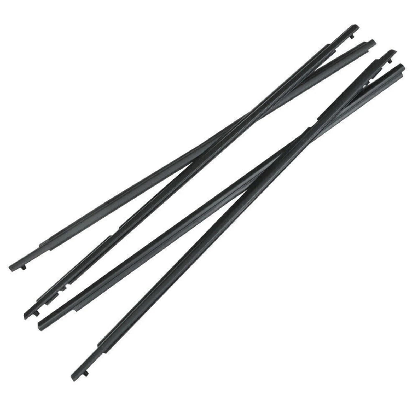 Glilar Black Automotive Window Seals Compatible With Toyota For Corolla 2009-2012 4Pcs Car Outer Windows Weatherstrip Seal Belt Weather Moulding Trim 7571002210(Black)