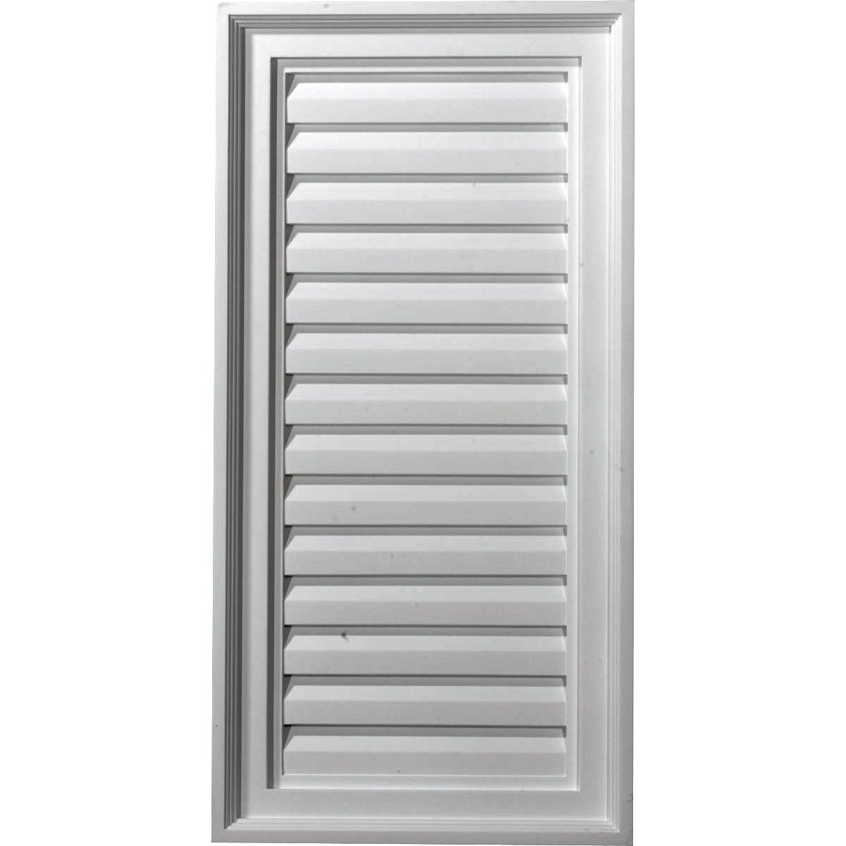 ekena millwork 15"w x 21"h rectangle urethane gable vent louver, non-functional