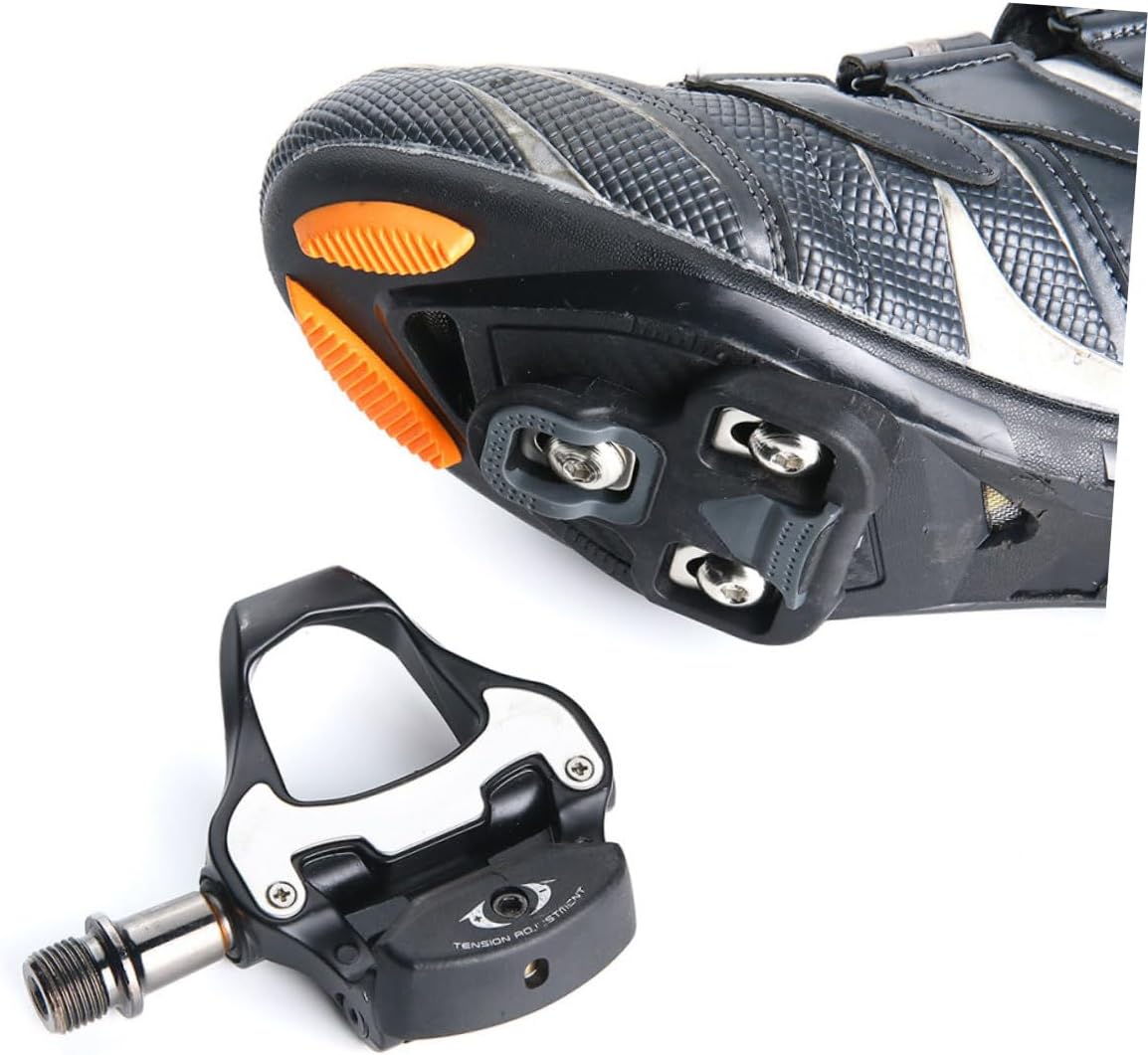Bike Cleats for Men Women Compatible with Look Keo Pedals Easy Installation Durable Enhanced Power Transfer for Road Cycling Black