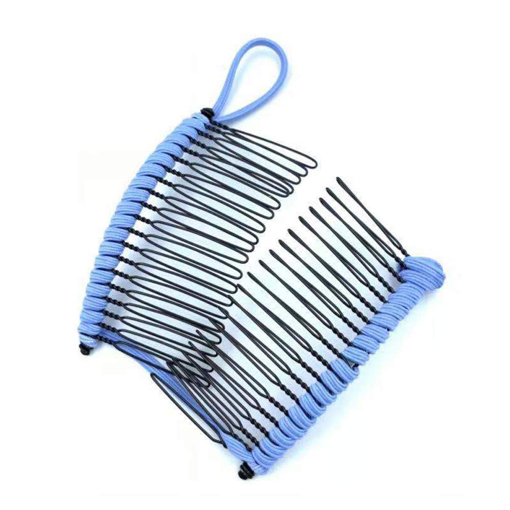 2Pcs Banana Hair Clips, No Crease Hair Clips for Thick Hair Women, Vintage Hair Clip for Naturally Curly Hair (light blue)