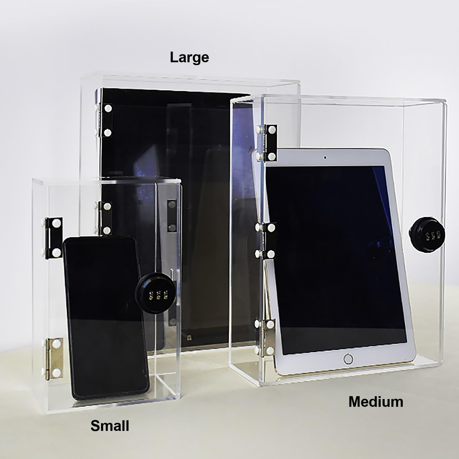 Przenośne pudełko na telefon komórkowy, etui do przechowywania z zamkiem na klucze do smartfonów, przezroczyste więzienie na telefon do samokontroli, uchwyt do zarządzania czasem urządzenia mobilnego