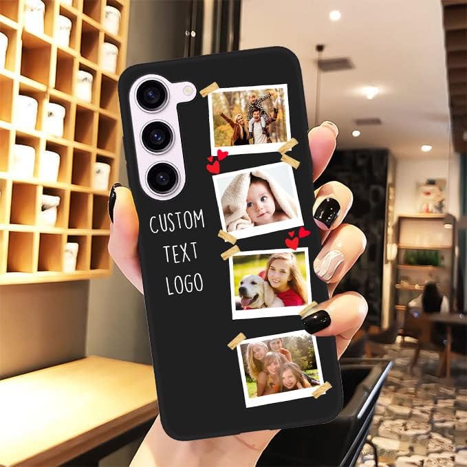 Miniatura 7 de Funda de teléfono personalizada para Samsung Galaxy S23 con nombre de collage de múltiples imágenes, fundas personalizadas personalizadas para