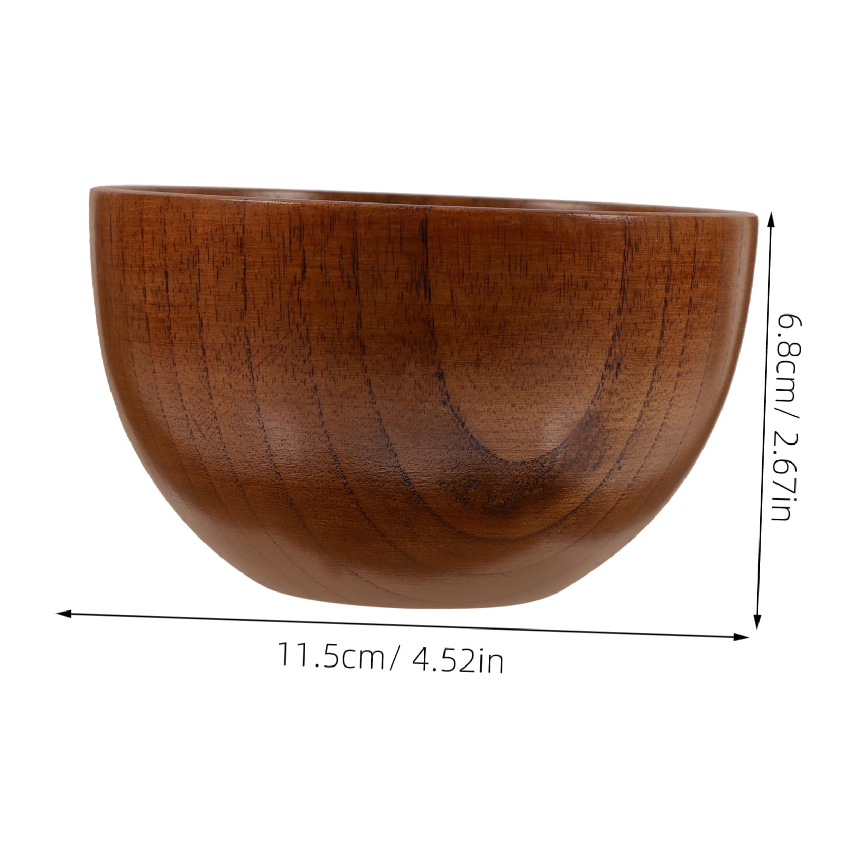 Cabilock 3 Piezas bol de madera ensaladera madera fruit bowl Ensaladera de tazón japonés de tazón de práctico bochas tazón de sopa de cuencos de