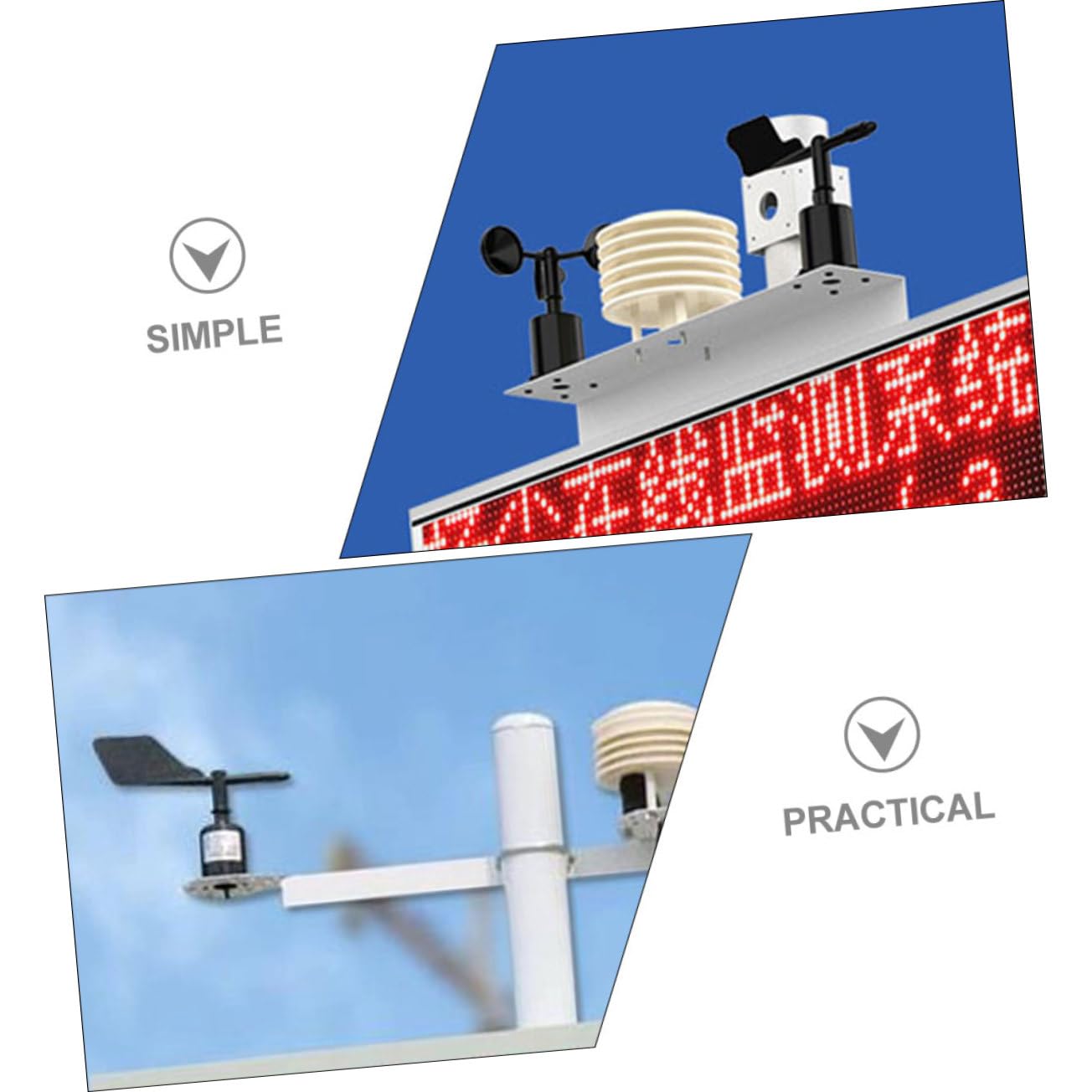 Levemolo Sailboat Wind Indicator Wind Anemometer Part Wind Speed Measurement c