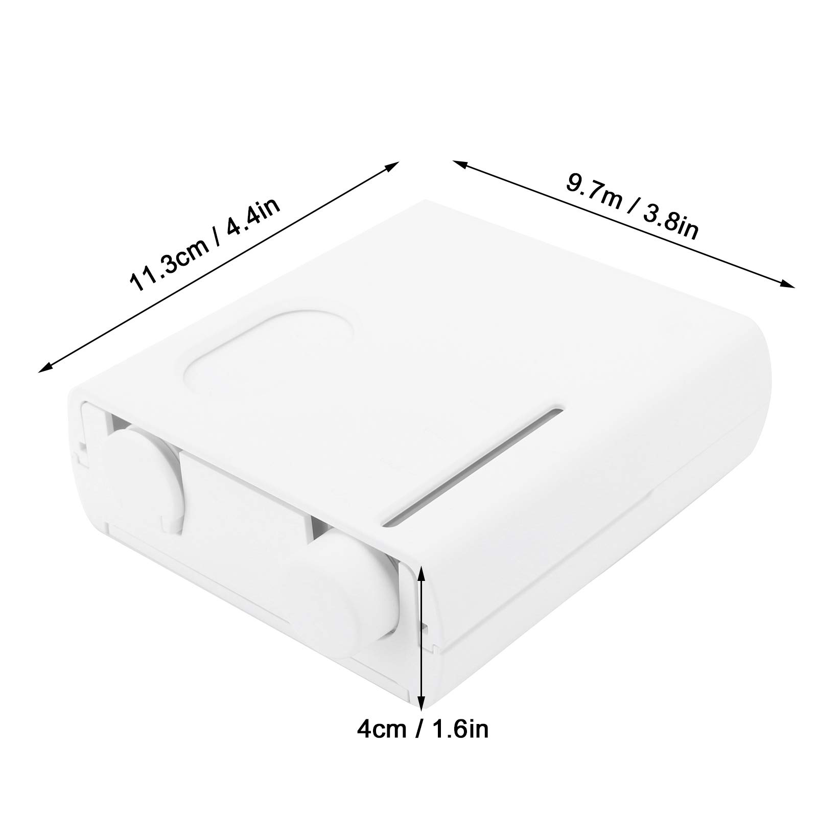 Tragbares Mundpflegeset, Reiseset mit Zahnbürste und Zahnpasta für Reisen und den Familiengebrauch, Umweltfreundliches ABS-Material, Kompakt 11,3 X 9,7 Cm (Weißes Mundpflegeset)