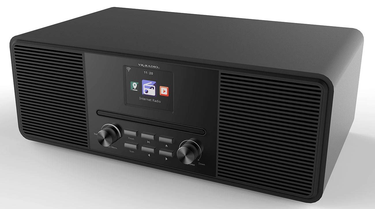 Radio Internet stéréo 20 W avec lecteur CD/DAB+/FM/bluetooth IRS-680 - Noir [VR-Radio]