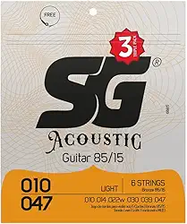 Encordoamento 010 SG TP, Aço Bronze 85 15, para Violão