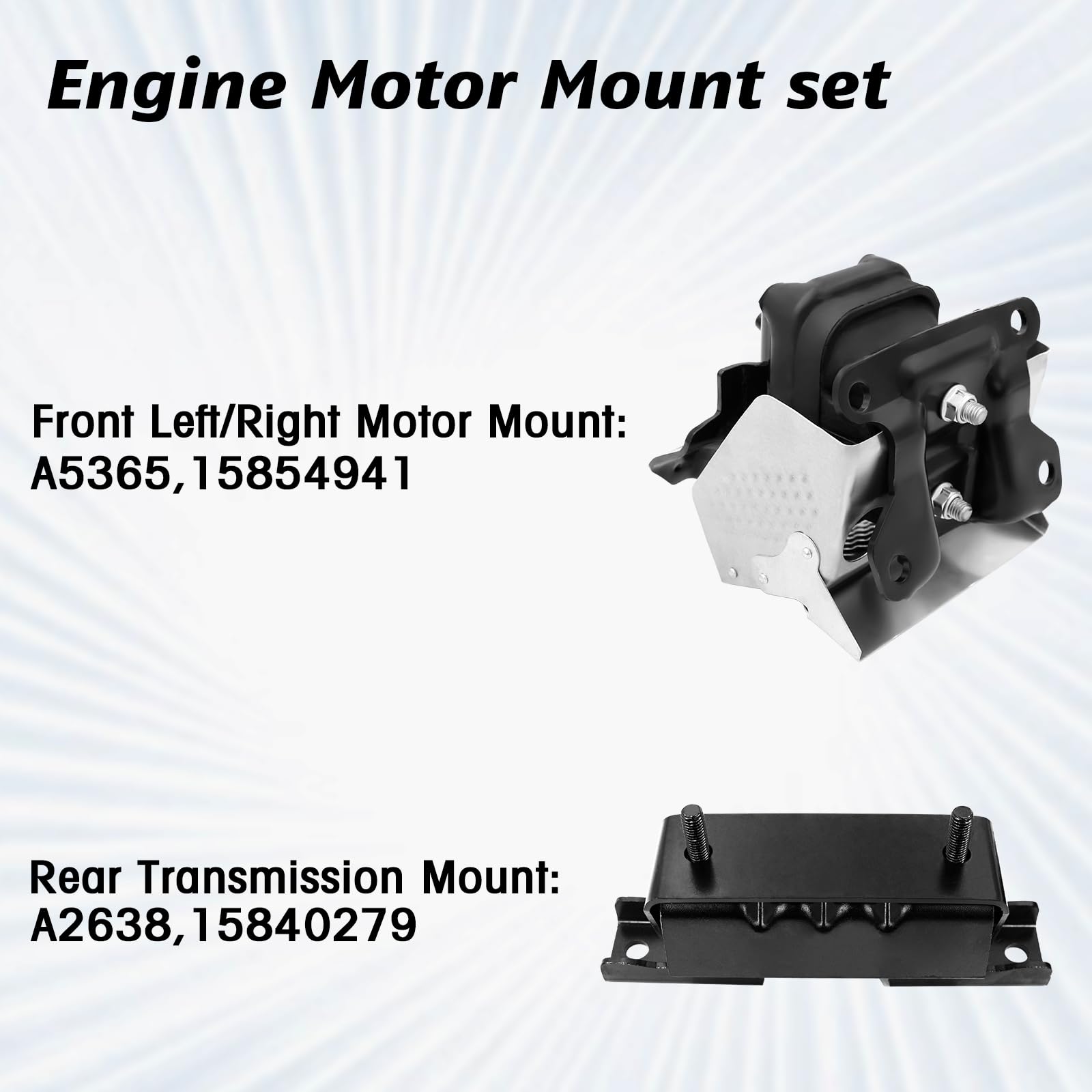 Motor Mounts For GMC Yukon Front Engine & Transmission Mount Set 3 Piece For 07 14 Cadillac Chevy Gmc 225550 - Foto 4