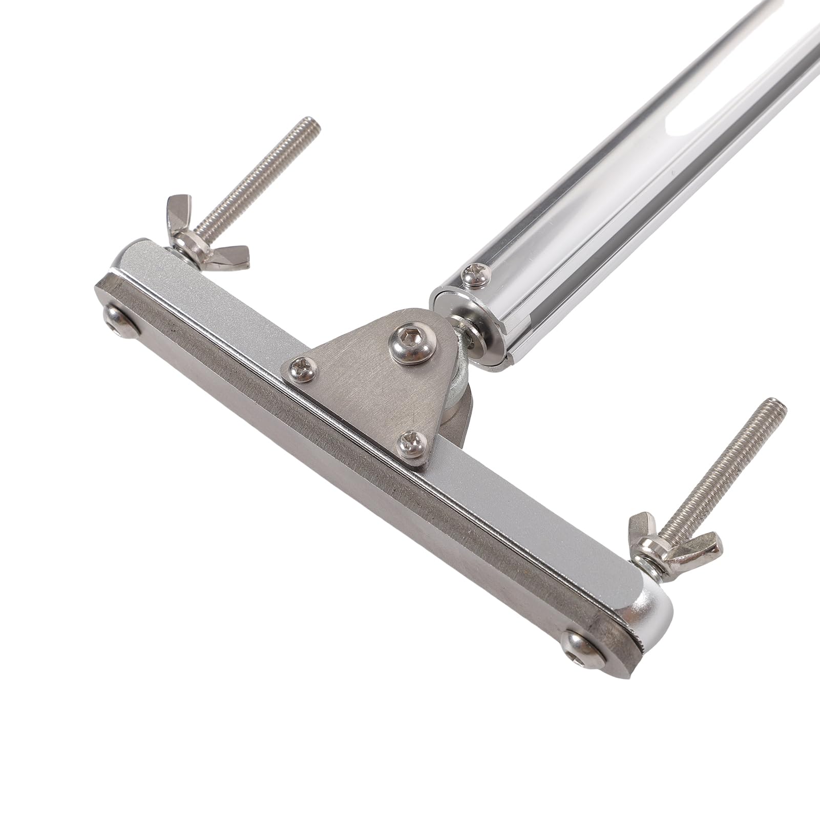 Tbest Handicap-Fahrer-Handsteuerung, Verstellbare Grifflänge von 520 Mm Bis 855 Mm, Hochfestes Auto-Bediengerät aus Aluminiumlegierung für Pickup-LKW, Limousinen, SUV