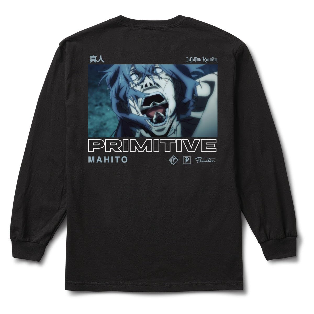 PrimitiveSkateboarding Men's X Jujutsu Kaisen Mahito Long Sleeve T Shirt