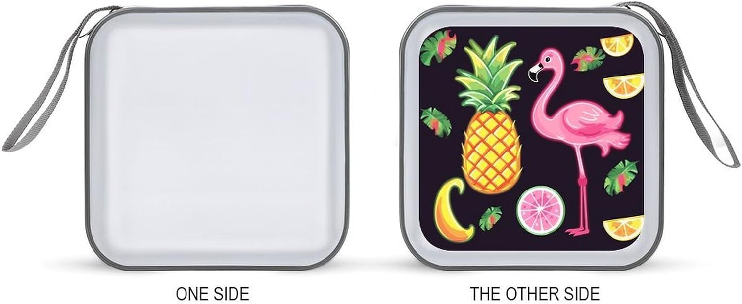 Pineapple Banana Flamingo CD Case CD Storage Box DVD Sleeves