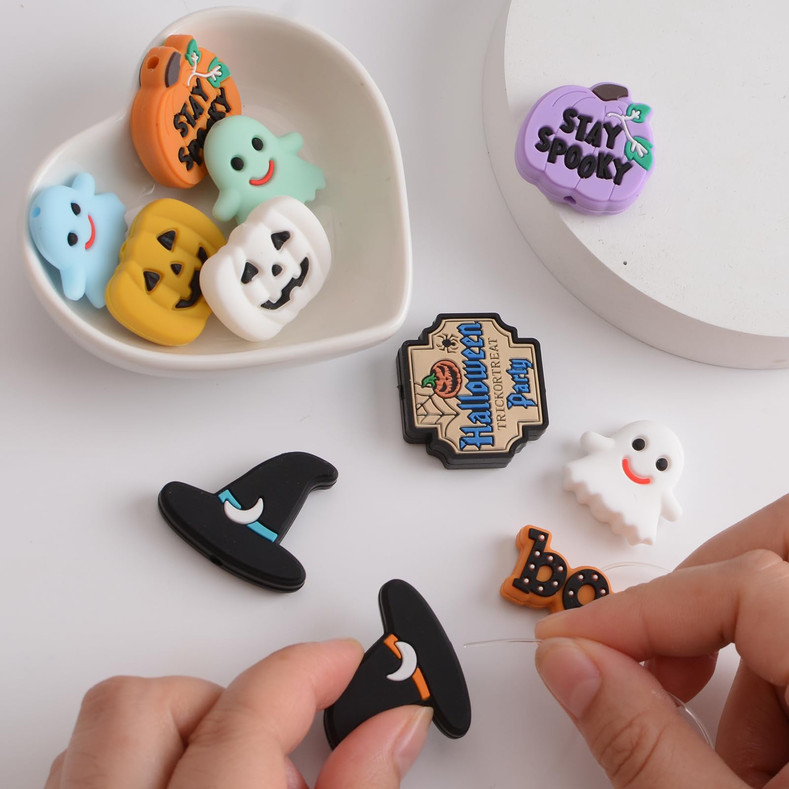 URROMA 36 Pièce De Perles En Silicone Pour Halloween Perles D'horreur