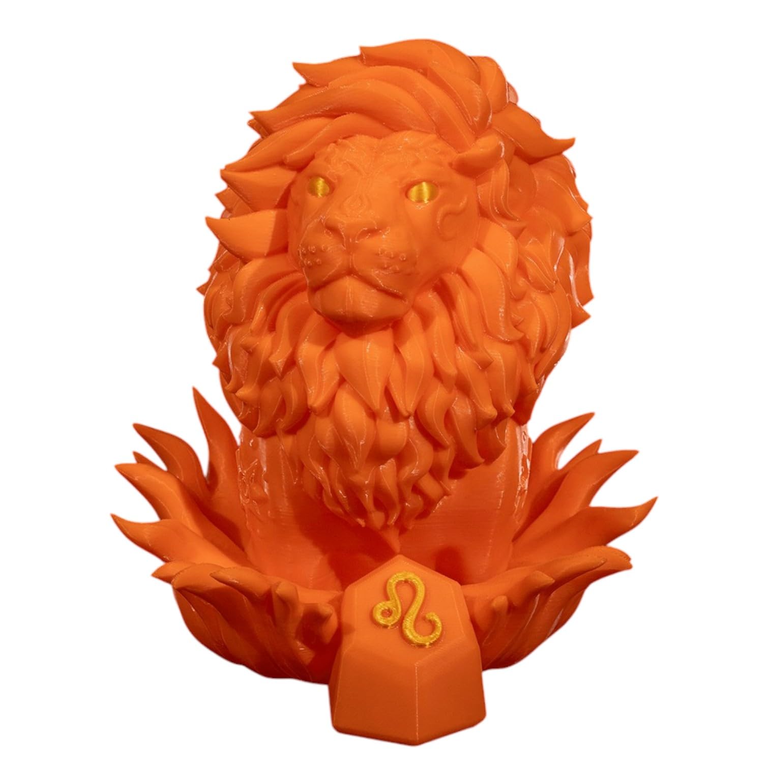 Amazon.com: Leo Lion Collectible Figurine - Striking Orange Zodiac