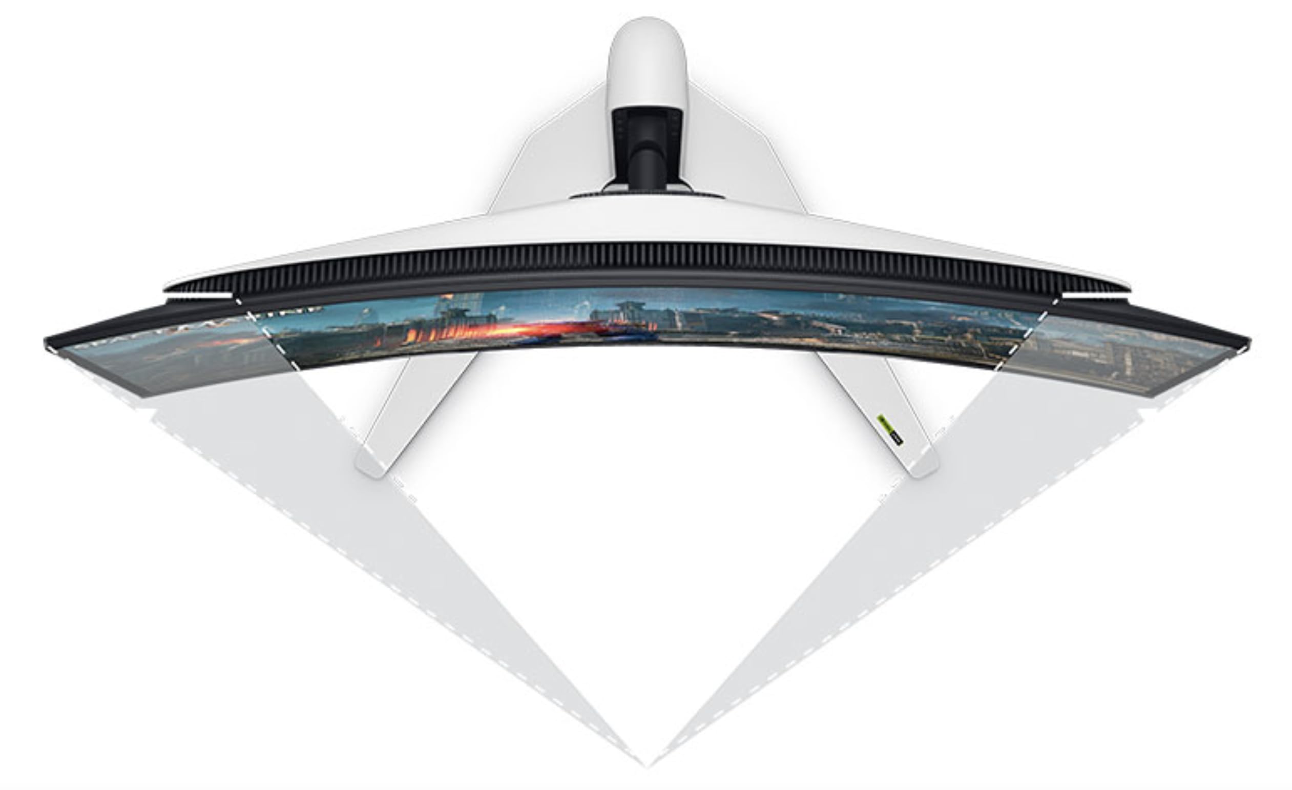 Amazon.com: Dell Alienware AW3225QF Monitor curvo para juegos de