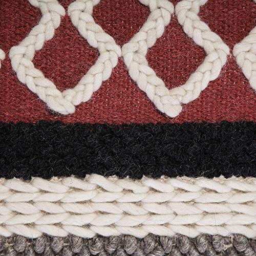 Beliani Pouf Sitzpouf Ottomane bunt Boho Sagar – Bild 7