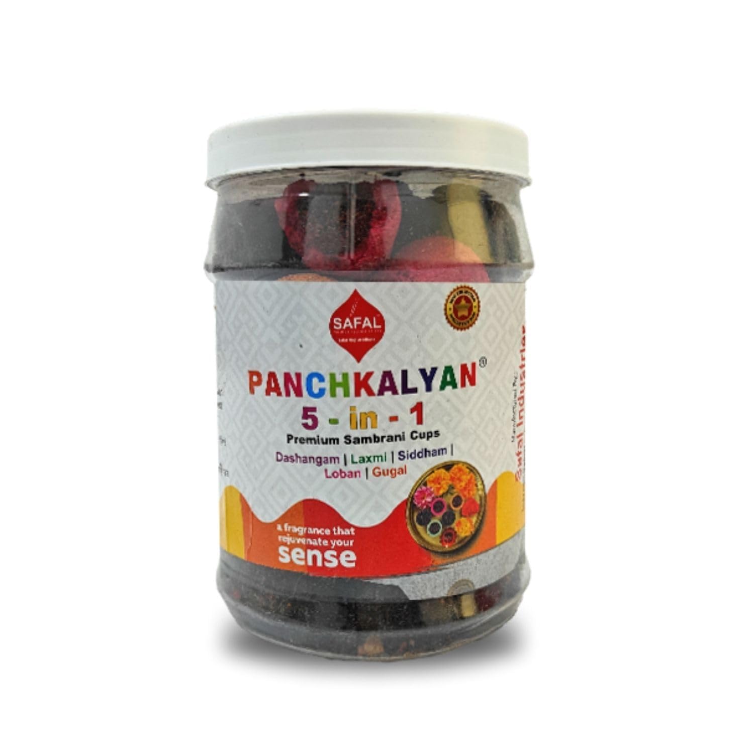 SAFAL Panchkalyan Sambrani Dhoop Cups for Pooja (36 Cups) | Havan Cups for Pooja | 5 IN1 Sambrani Cups Dashanfam, Laxmi, Sidham, Loban, Gugal | Natural Ingredients | Dhoop Cones-image-48