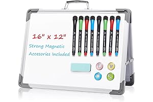 TSJ OFFICE 12" x 16" Mini Dry Erase White Board