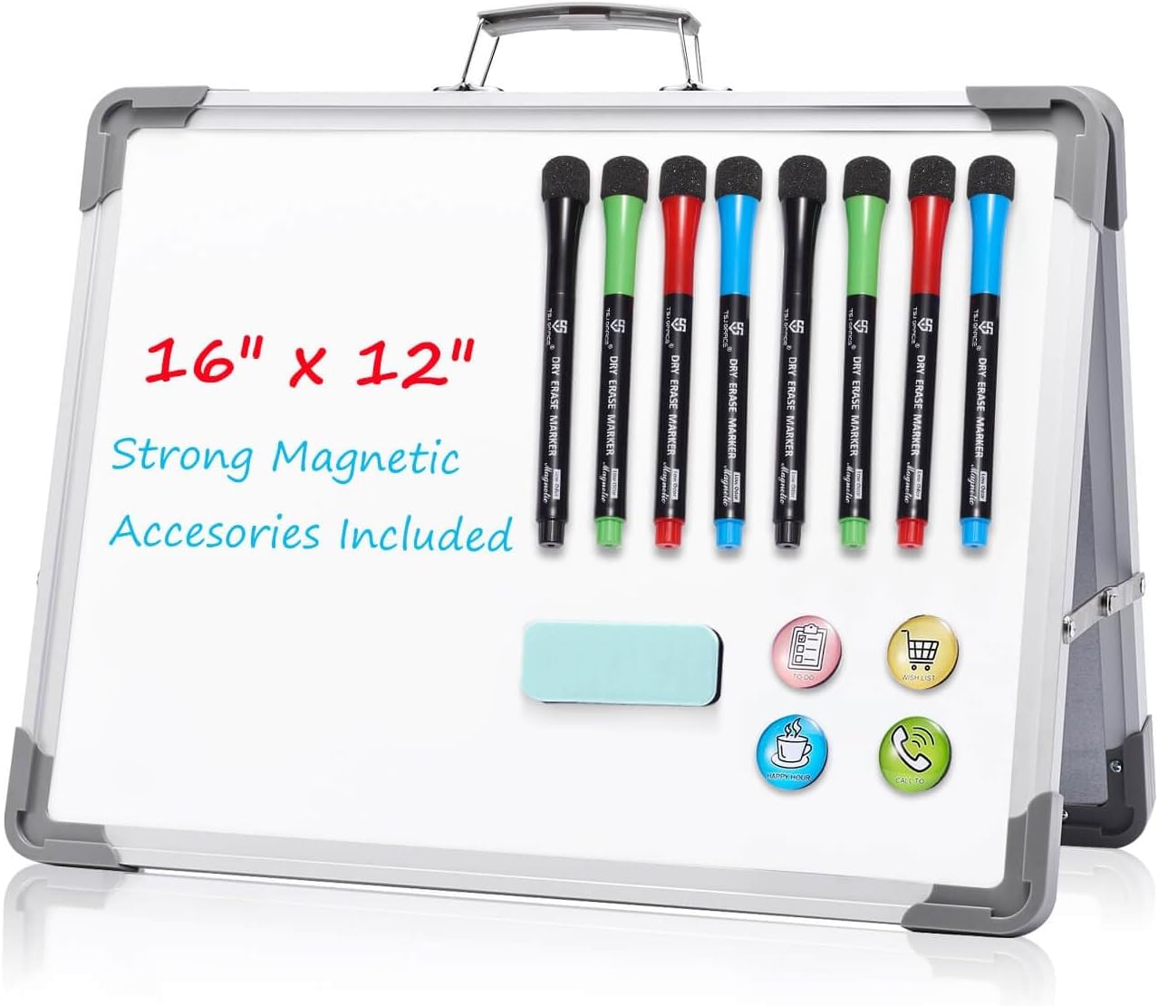 Mobile Whiteboard, Rolling Dry Erase Board 40x28