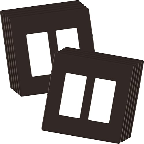 Vista 31 de LIDER - Cubierta decorativa de interruptor con acabado mate, placa de pared sin tornillos, tamaño mediano, 3 bandas de 4.88 x 6.77 pulgadas