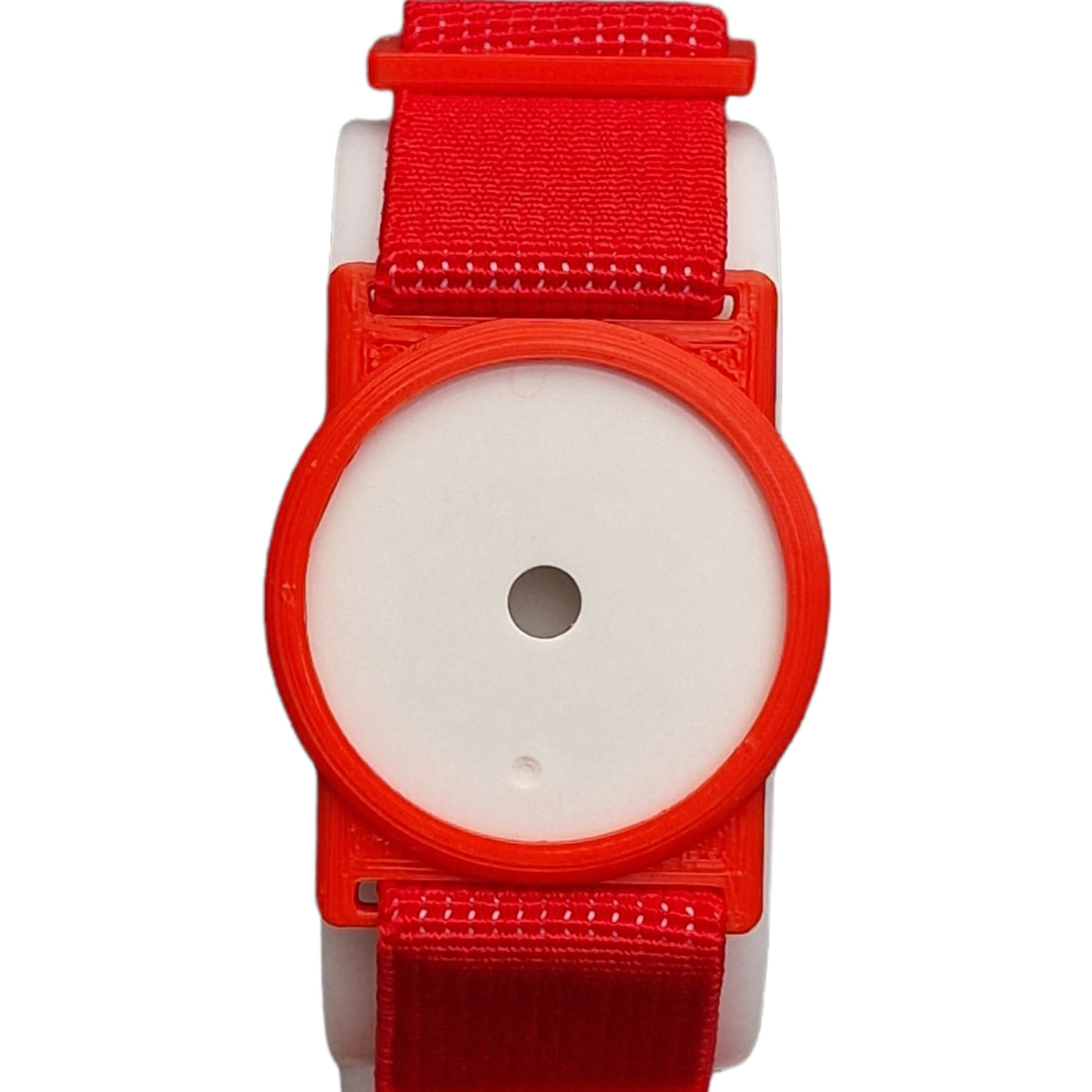 Cgm Clips Uk Red - Sensor Armband Holder/Protector Compatible With Freestyle Libre 1/2 - W Strap