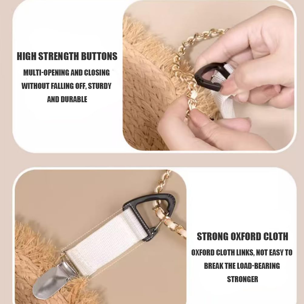4 Pz. Clip per sciarpa e cappello, clip per cappello multifunzionale, organizzatore di cappelli, accessorio da viaggio portatile per esterni, clip per zaino e cappello