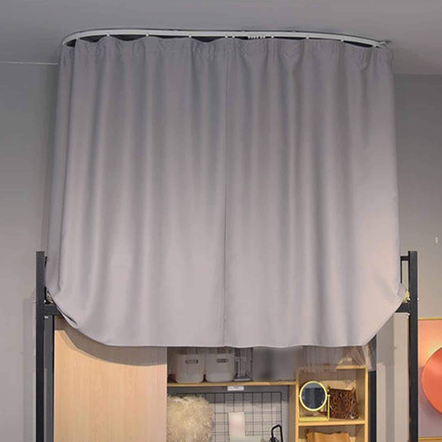 Auvent de lit moustiquaire et occultant en tissu épais pour dortoir