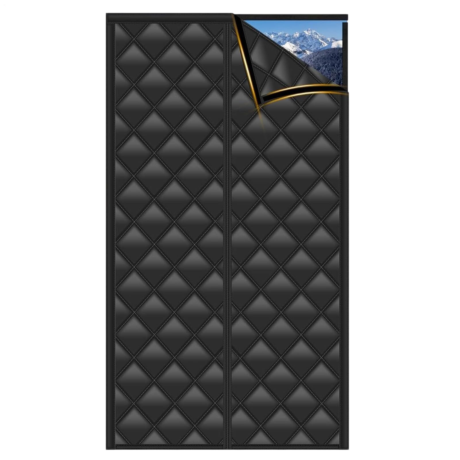 Rideaux Isolants Pour Porte De Camping-Car Écran Anti-Vent 84 x 203 cm