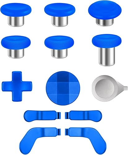 13 en 1 - Palillos magnéticos para pulgares analógicos de repuesto piezas de joystick de repuesto juego de componentes con 4 palas 2 almohadillas D