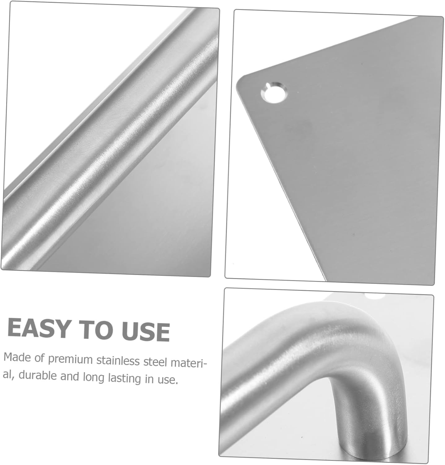 Door Handles,Kitchen Door knobs,3 Sets Door pulls Door for shed Door Handles Push Pull Door knob Passage Door knobs Passage Door Handle Door Pull (Color : Silverx4pcs, Size : 30x8cmx2pcs)