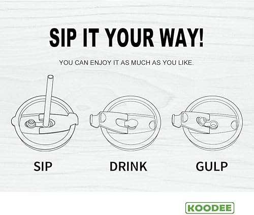 Miniatura 3 de koodee Tapas de vaso de 20 onzas, se adaptan a YETI Rambler de 20 onzas, Old Style Rtic y más, paquete de 2 tapas a prueba de derrames, cubiertas