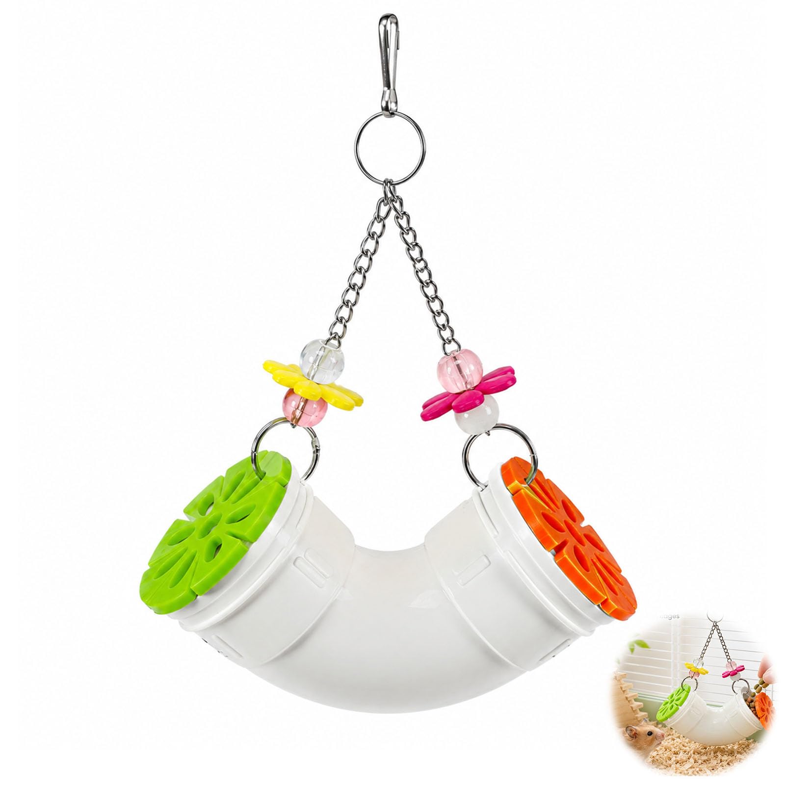 Rats Hanging Feeder Tool, Colorful Rat Toys for