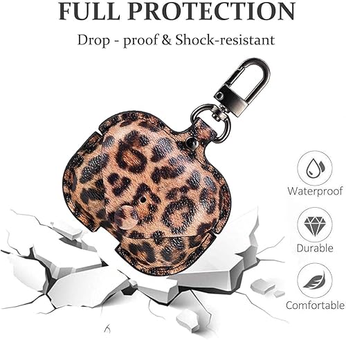 Miniatura 4 de Nigaee Funda de cuero genuino para AirPods Pro 2, funda protectora a prueba de golpes compatible con Apple Airpods Pro de 2 generación (2022), funda