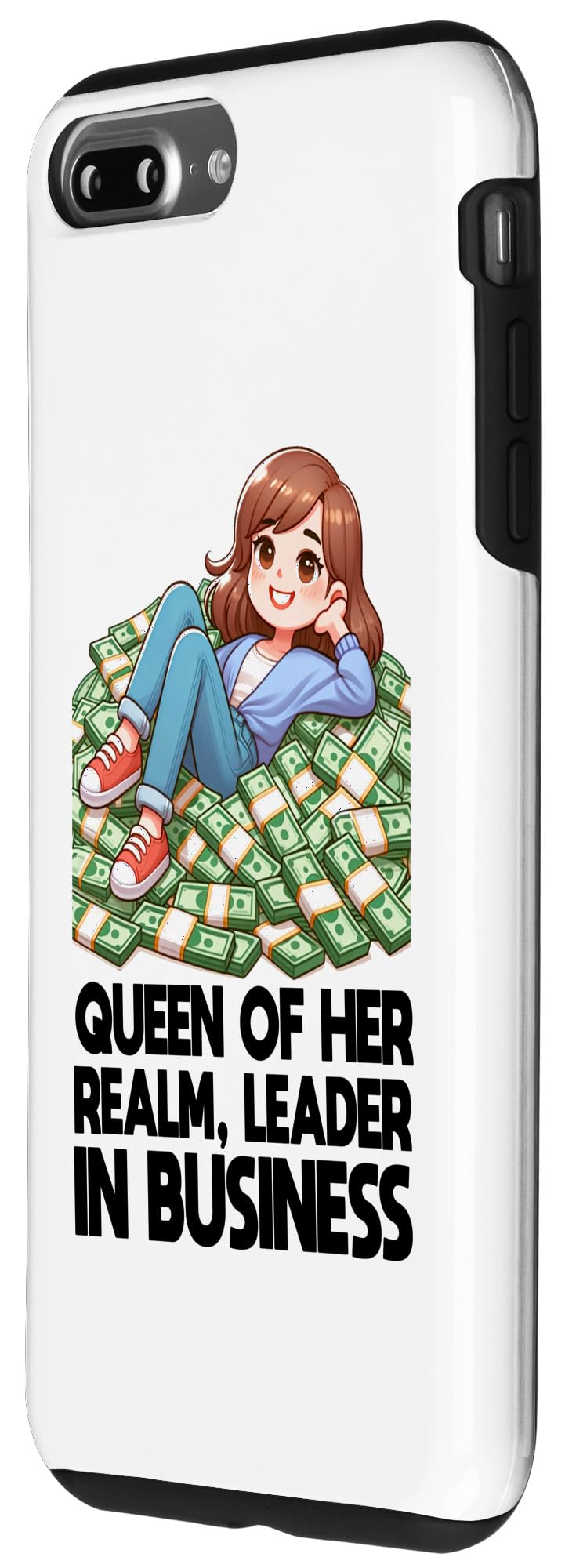 iPhone 7 Plus/8 Plus Boss Lady Queen Of Her Realm Leader In Business Case - Image 2