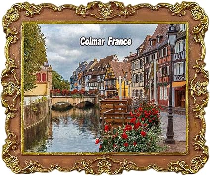 Colmar France Refrigerator Magnet 3D Travel Souvenir Fridge Decoration Magnetic Sticker Craft Collection