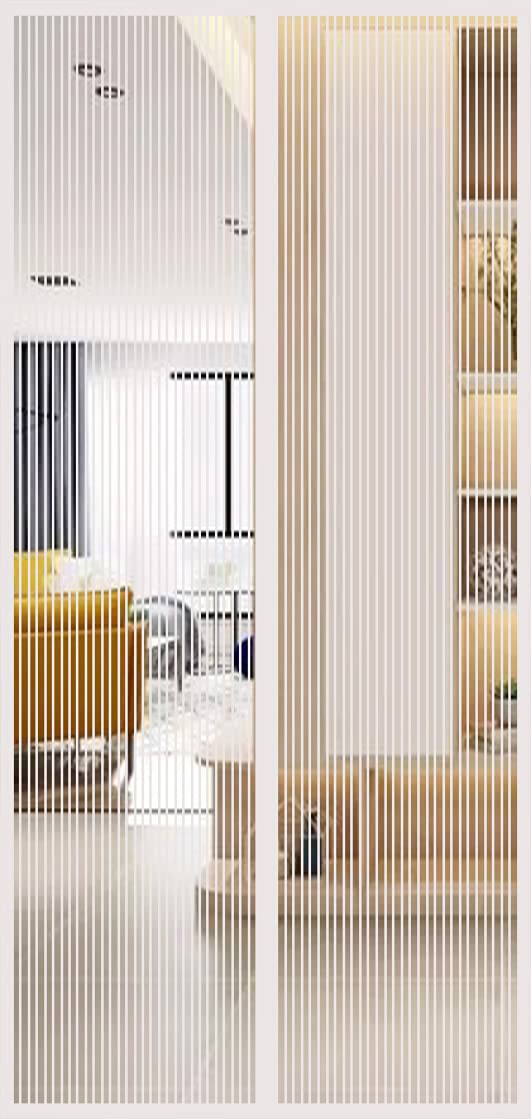 Moustiquaire magnétique de porte salon et balcon blanc 300x300