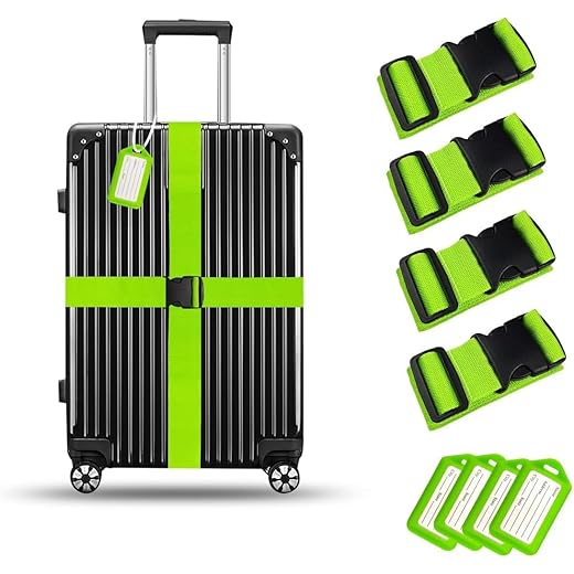 Hexwell Luggage Straps Adjustable 79 Inch