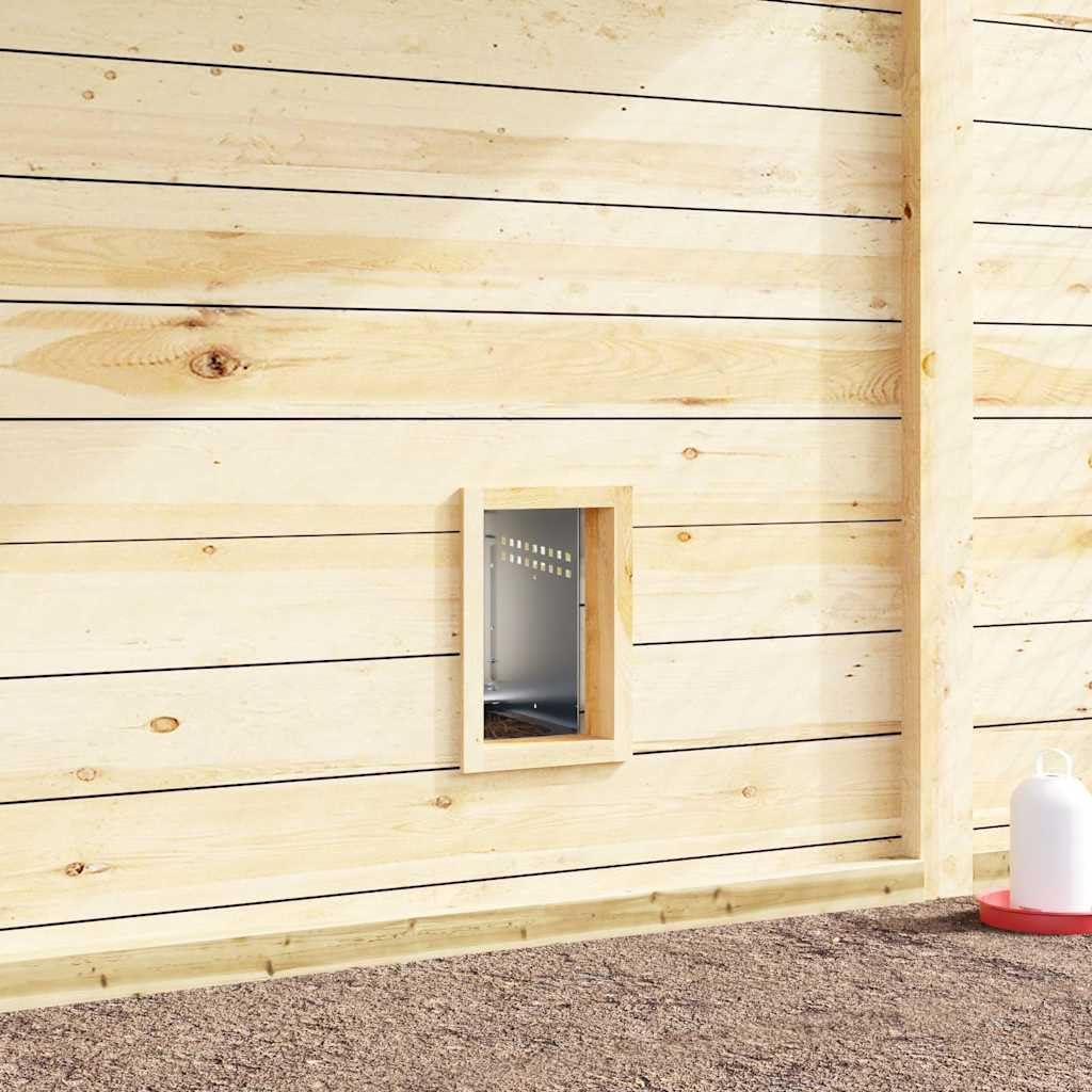 Nidera para gallinas con 1 compartimento con patas de acero galvanizado, ponedora para gallinas ponedoras con tapa elevable y bandeja extraíble, altura ajustable y ventilación integrada