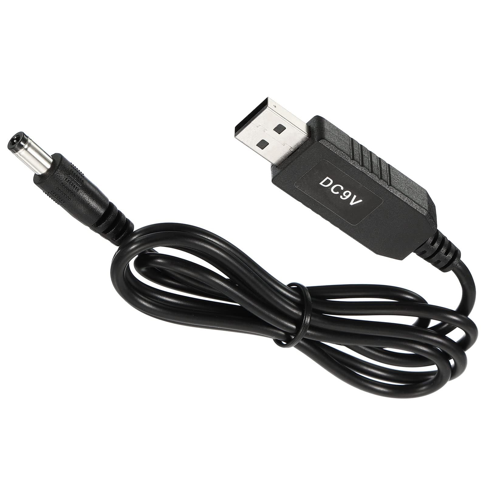 TA-VIGOR DC 5V to DC 9V USB Step Up Voltage Converter, 5.5x2.5mm Transformer Power Supply Adapter Cable Charger Wire for Router LED Lamp Speakers Camera, Car Driving Recorder(1M 6W 0.6A)