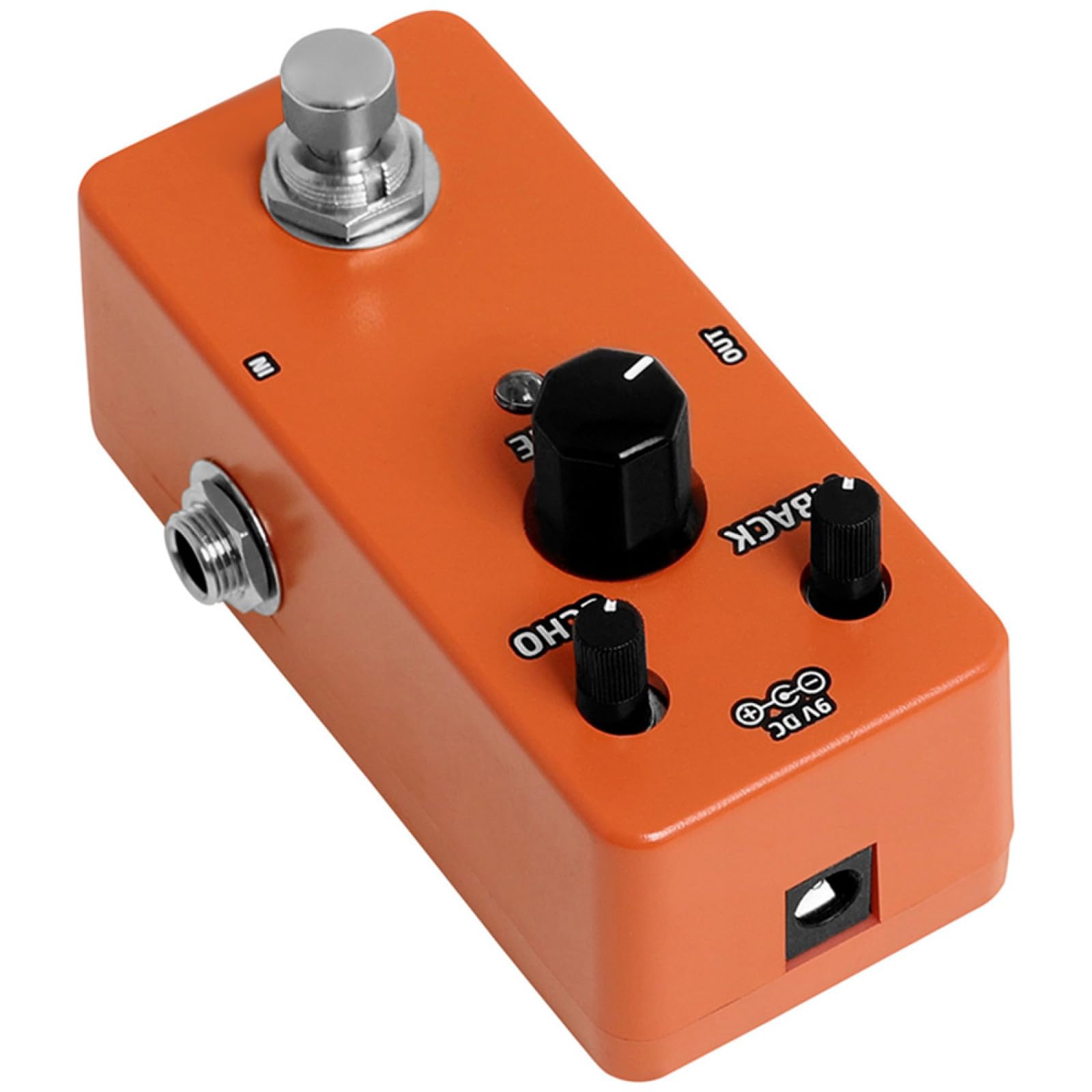 Pedale Effetto Delay Analogico per Chitarra Elettrica Guscio in Metallo Antiruggine e Circuito Stereo Digitale, per Esibizioni e Uso Quotidiano