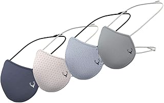 Allen Solly Men's Cotton Face Mask (Pack of 4) (ASMSWRGFX72716_Multicolor_Free Size)