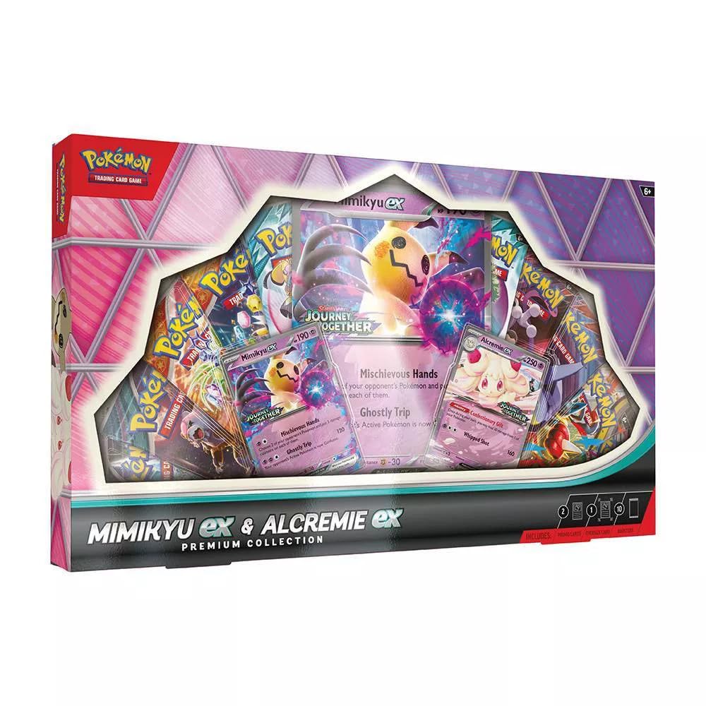 Amazon.com: Pokemon TCG: Mimikyu ex & Alcremie ex Premium