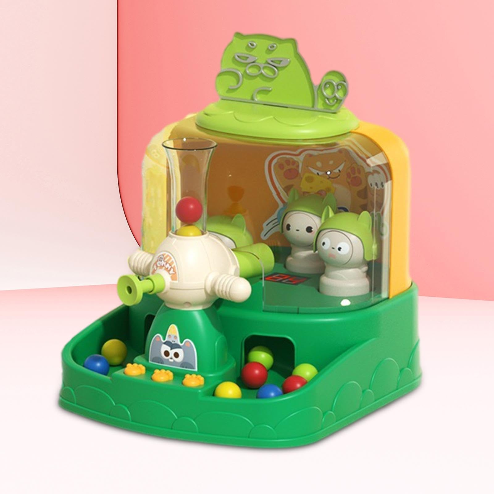Pinball Gioco Biglie Banco Martellamento Elettronico Interattivo Educativo con Effetti per Apprendimento Logico Adatto a Eventi Scuola Regalo, VERDE, Taglia unica bambino