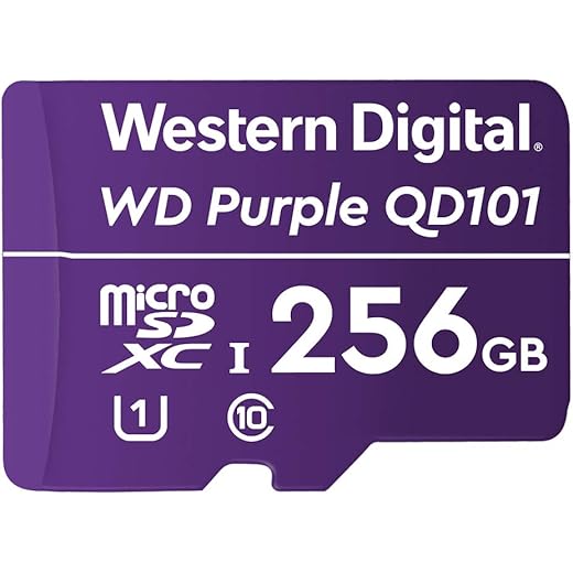 WD Purple Surveillance Memory Card 256GB