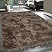 Produktbild Paco Home Moderner Wohnzimmer Shaggy Hochflor Teppich Soft Garn In Uni Braun Beige, Grösse:80x150 cm