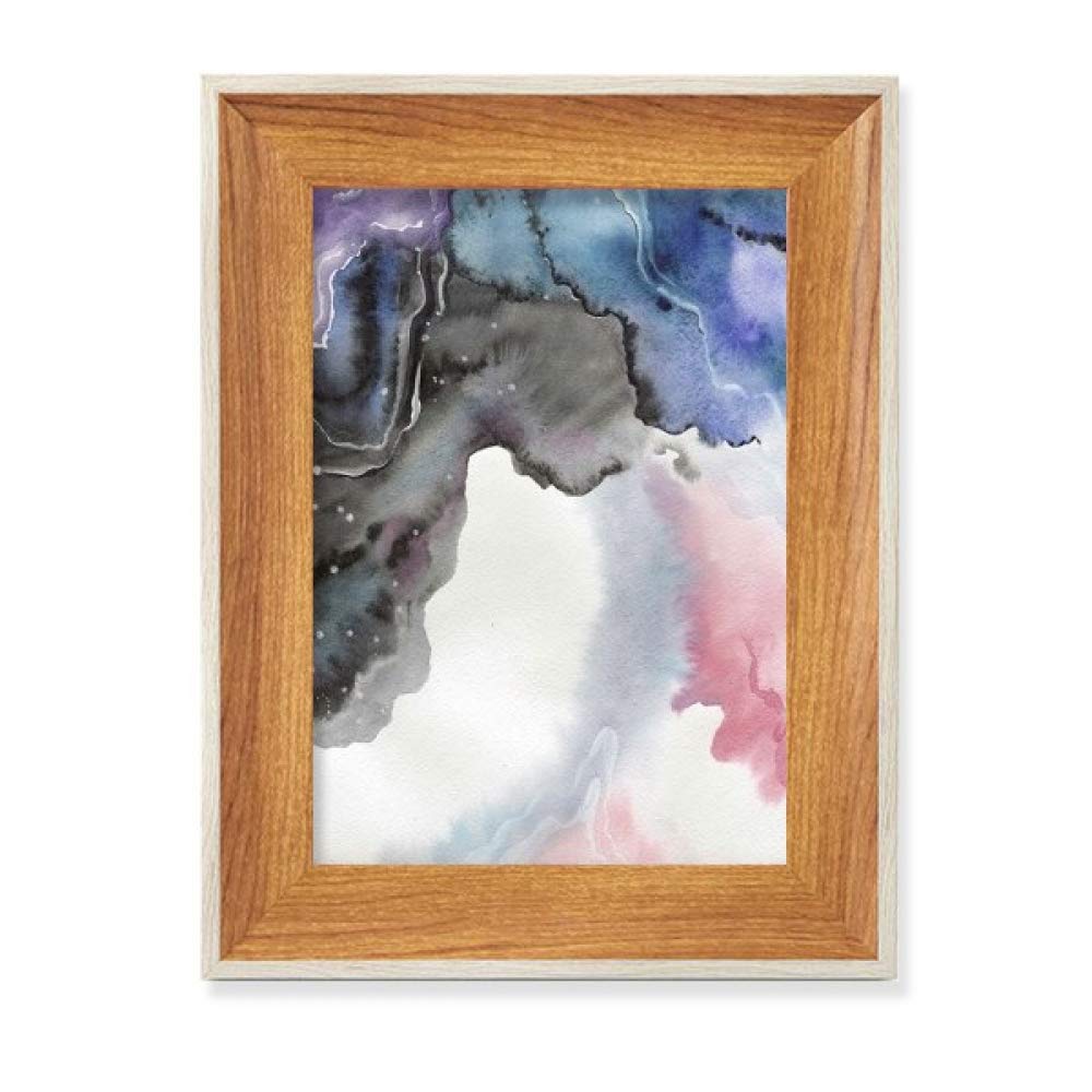 抽象水彩画 フレーム付き Amazon.co.jp: インクの抽象的な水彩画の陰影 デスクトップ木製フォト