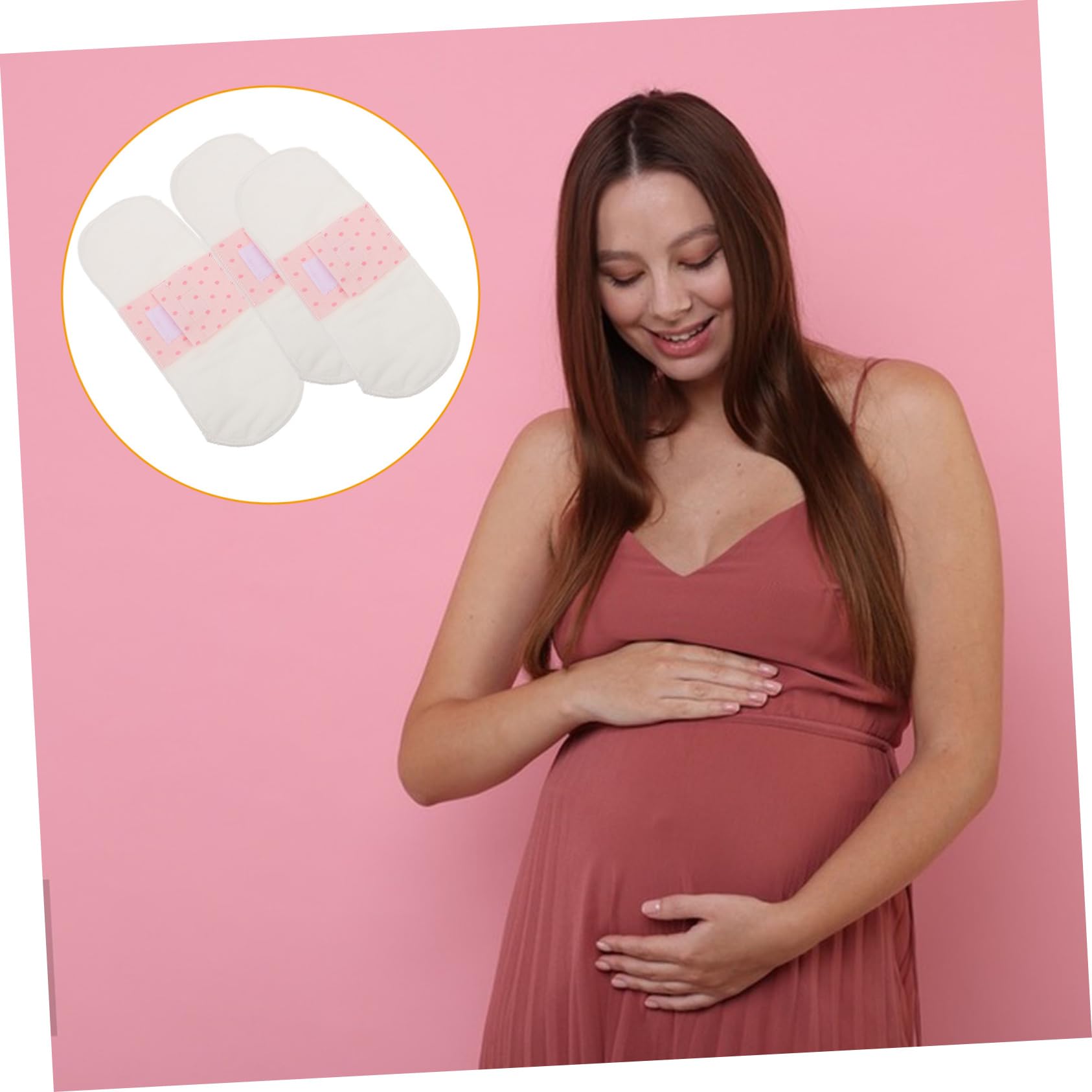 Baluue 5 Juegos Forro De Servilleta Sanitaria Compresa Menstrual Reutilizable Toallas Sanitarias Naturales Almohadillas De Tela Menstrual Toalla Sanitaria Algodón 3 Piezas * 5