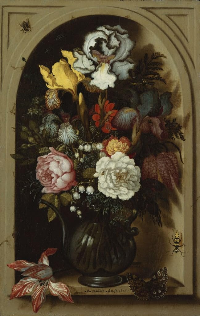 Affiche fleurs de Balthasar Van Der Ast pour salon chic